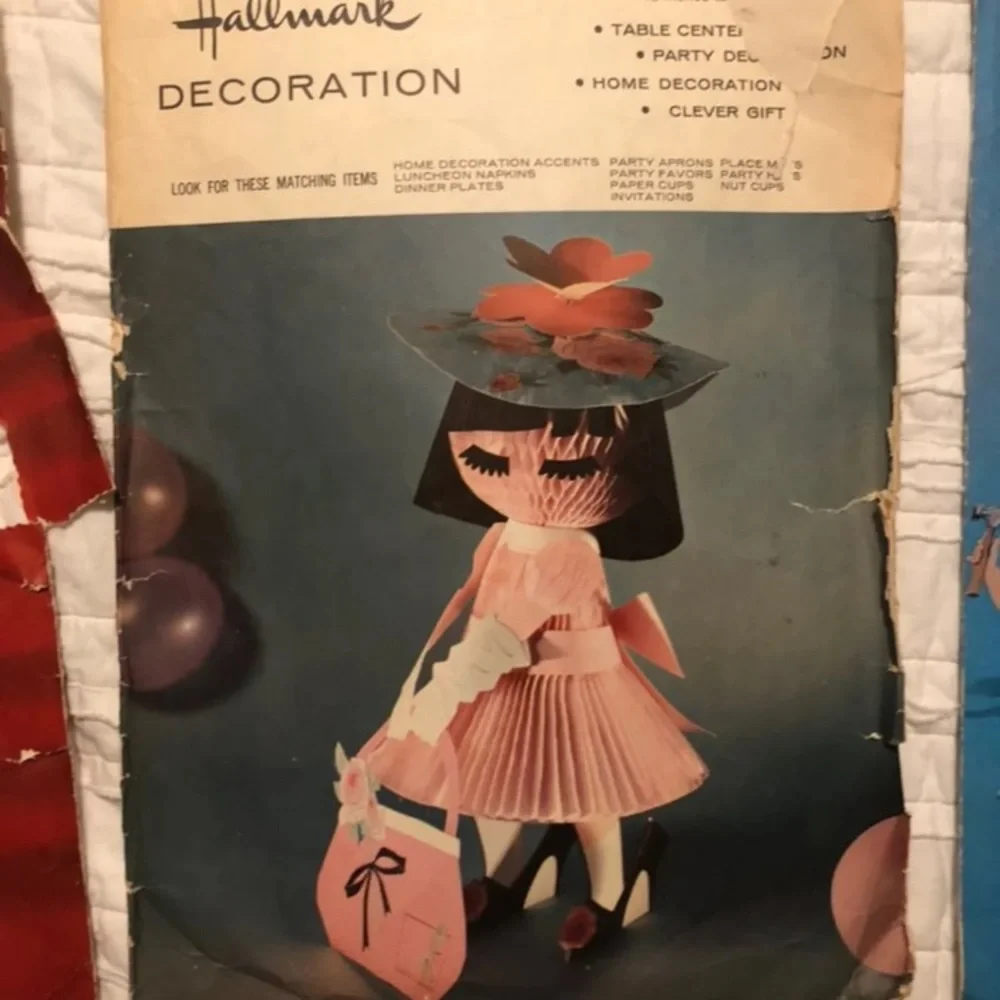 Vintage Hallmark Plans-A-Party Decorations Birthday Centerpieces